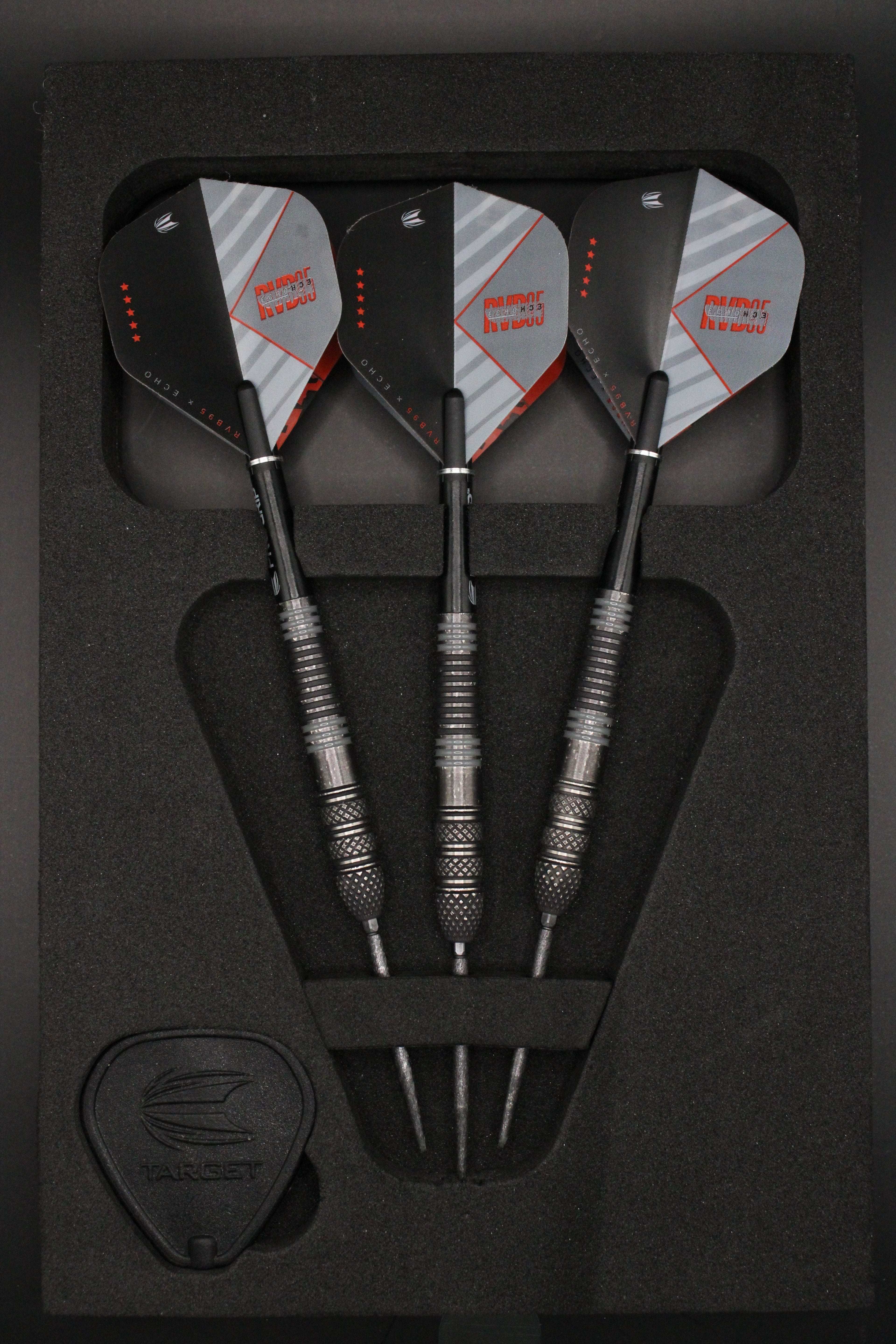 A) Target Raymond van Barneveld Echo 95% - 23 gram Swiss point